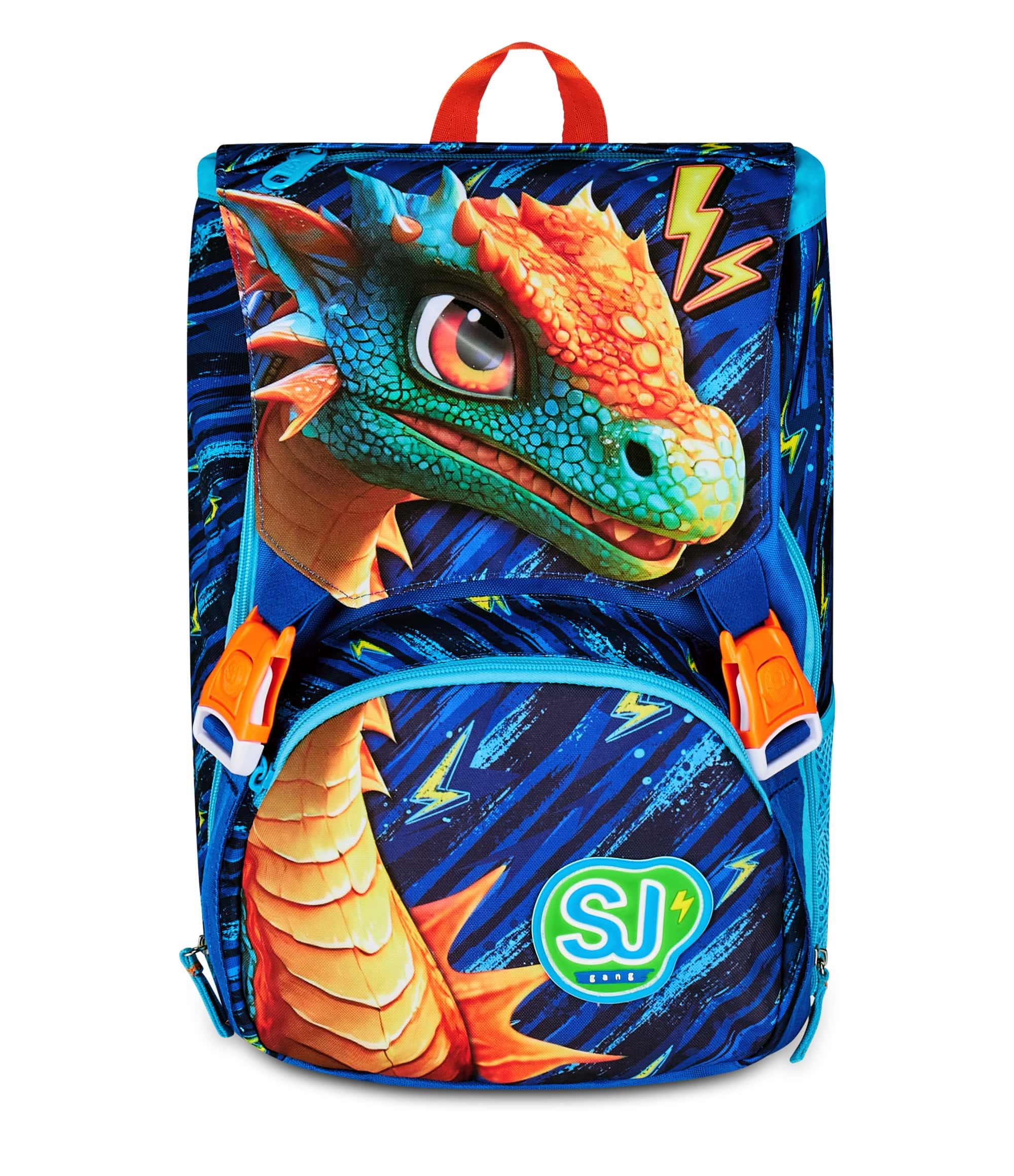 SJ GANG STYLE JAM GANG Large Expandable School Backpack Blu per Bambini Scuola, Zaino con Divise Interni, Borsa Superior
